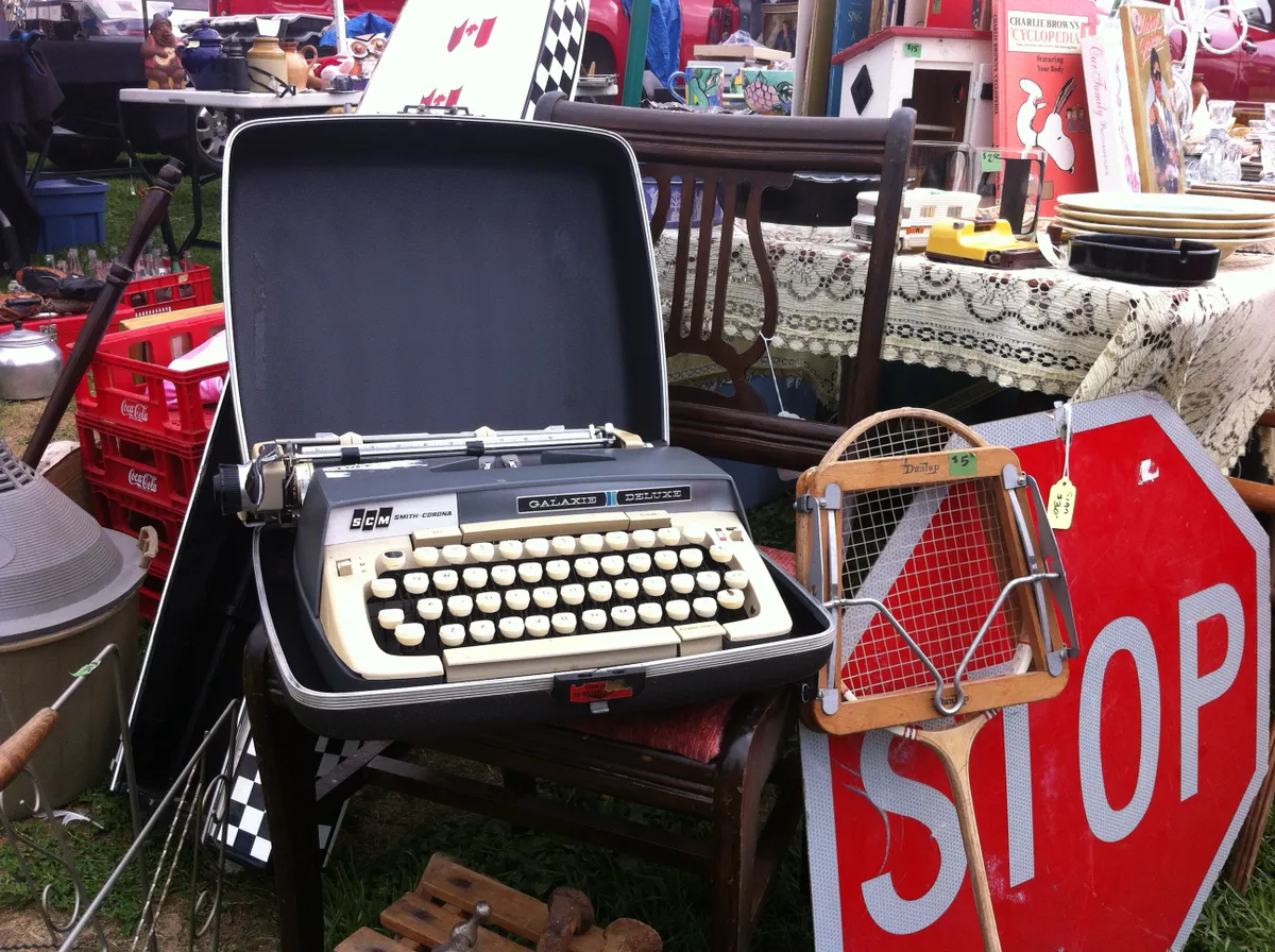 Vintage items and collectibles researched, tagged, and priced for an estate sale
